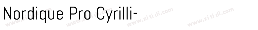 Nordique Pro Cyrilli字体转换